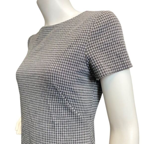 THEORY Houdstooth Aline Dress Sz 6 - Picture 6 of 9